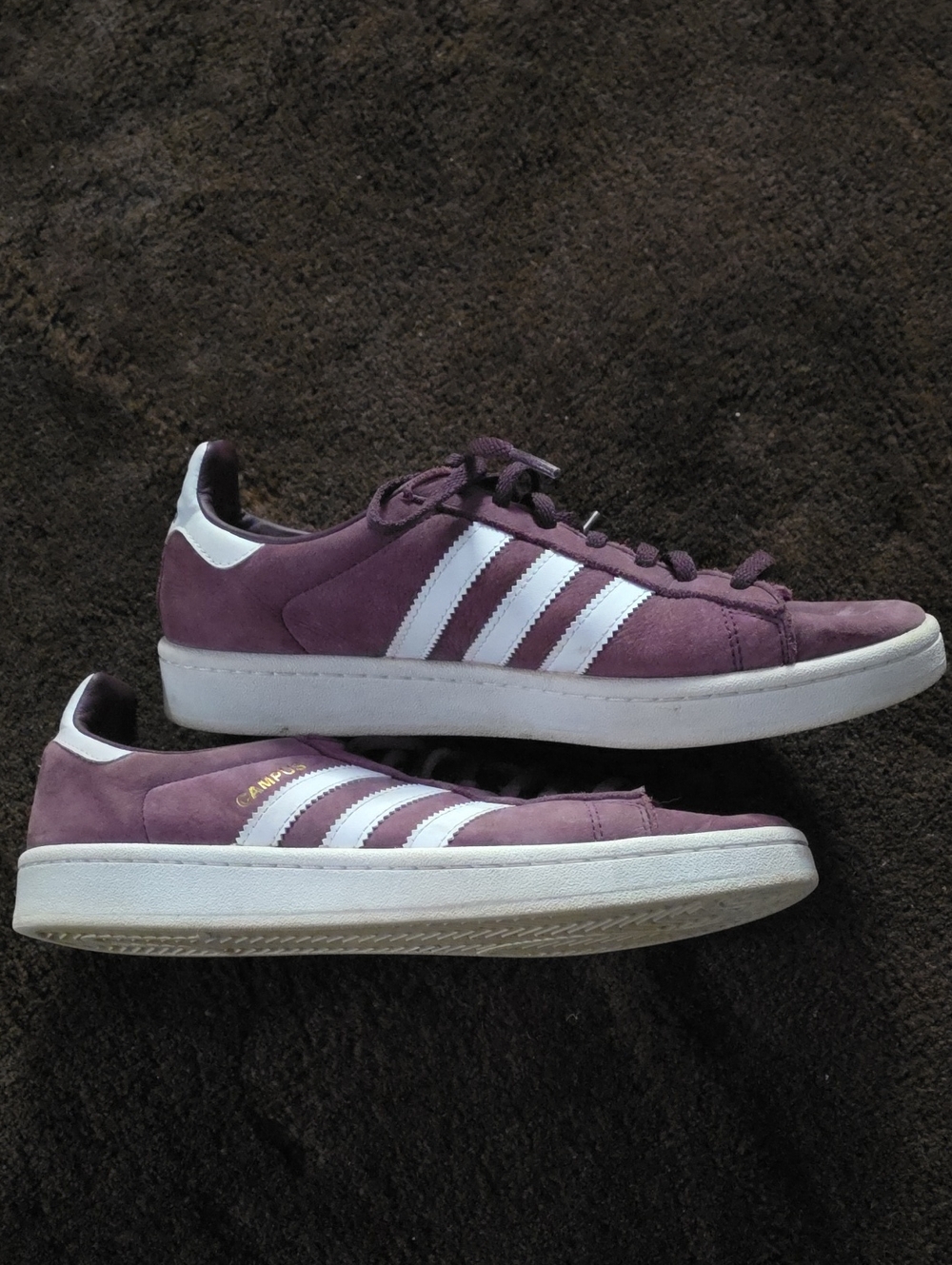 Adidas Women’s Campus Suede Sneakers - Purple/White